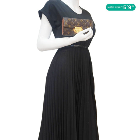 LOUIS VUITTON Sarah Etoile Monogram Canvas Wallet Brown