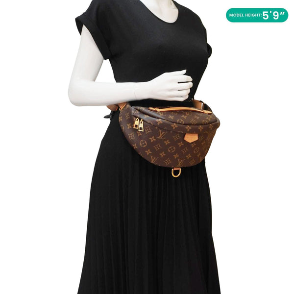 LOUIS VUITTON Monogram Canvas Bumbag Brown
