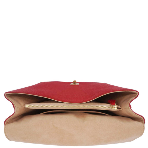 LOUIS VUITTON Volta Taurillon Leather Shoulder Bag Coquelicot