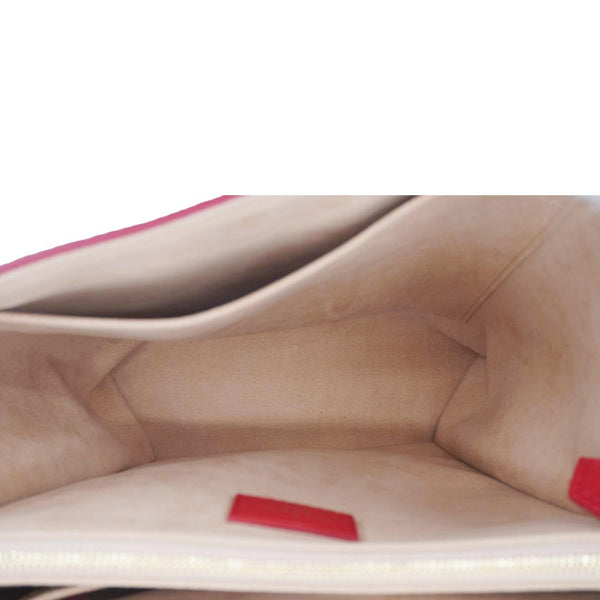 LOUIS VUITTON Volta Taurillon Leather Shoulder Bag Coquelicot