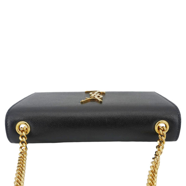 YVES SAINT LAURENT Kate Medium Grain De Poudre Leather Crossbody Bag Black