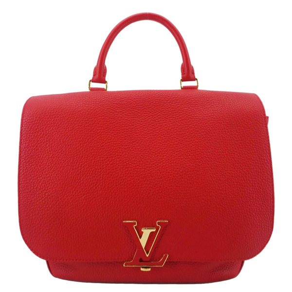 LOUIS VUITTON Volta Taurillon Leather Shoulder Bag Coquelicot