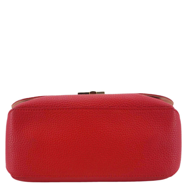 LOUIS VUITTON Volta Taurillon Leather Shoulder Bag Coquelicot