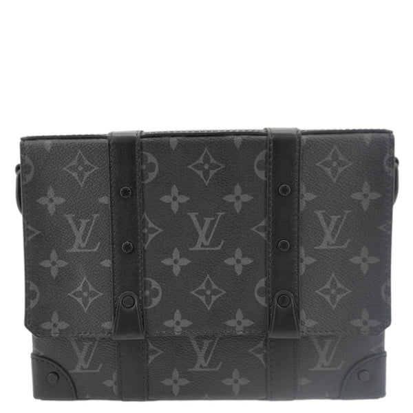 LOUIS VUITTON Trunk Messenger Monogram Eclipse Trunk Crossbody Bag Black