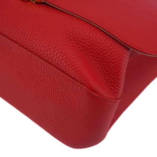 LOUIS VUITTON Volta Taurillon Leather Shoulder Bag Coquelicot