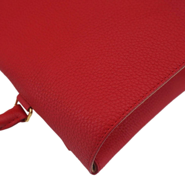 LOUIS VUITTON Volta Taurillon Leather Shoulder Bag Coquelicot