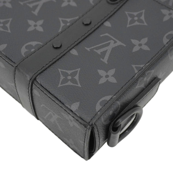 LOUIS VUITTON Trunk Messenger Monogram Eclipse Trunk Crossbody Bag Black