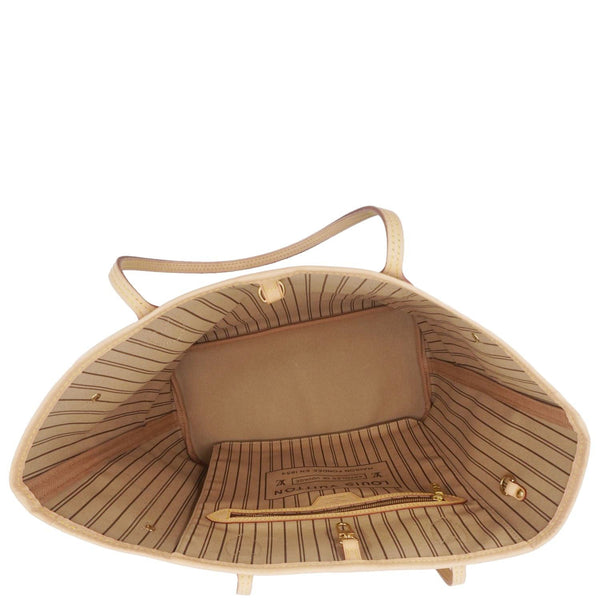 LOUIS VUITTON Neverfull MM Monogram Canvas Shoulder Bag Brown