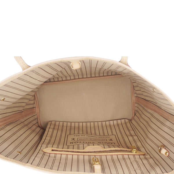 LOUIS VUITTON Neverfull MM Monogram Canvas Shoulder Bag Brown