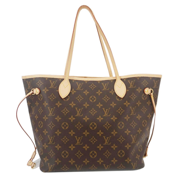 LOUIS VUITTON Neverfull MM Monogram Canvas Shoulder Bag Brown