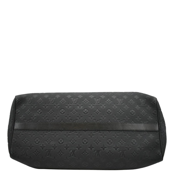 LOUIS VUITTON Keepall 50 by Virgil Abloh Taurillon Leather Travel Bag Absolute Black