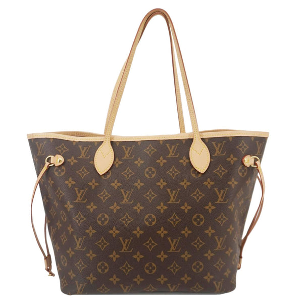 LOUIS VUITTON Neverfull MM Monogram Canvas Shoulder Bag Brown