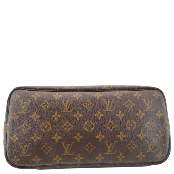 LOUIS VUITTON Neverfull MM Monogram Canvas Shoulder Bag Brown