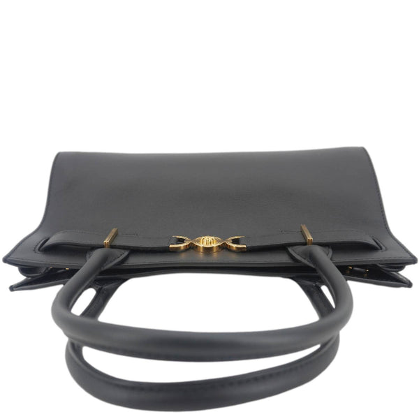 Versace Medusa '95 Smooth Leather Tote Bag Black