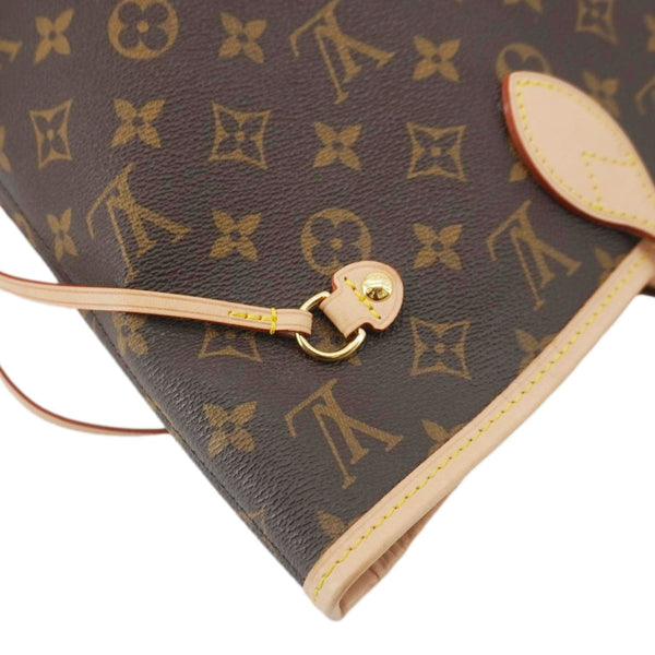 LOUIS VUITTON Neverfull MM Monogram Canvas Shoulder Bag Brown