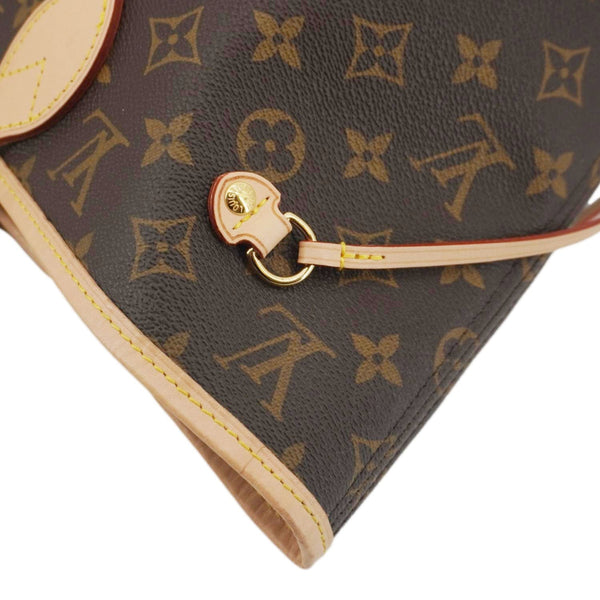 LOUIS VUITTON Neverfull MM Monogram Canvas Shoulder Bag Brown