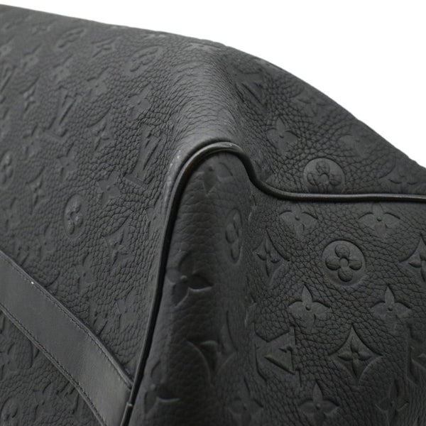 LOUIS VUITTON Keepall 50 by Virgil Abloh Taurillon Leather Travel Bag Absolute Black