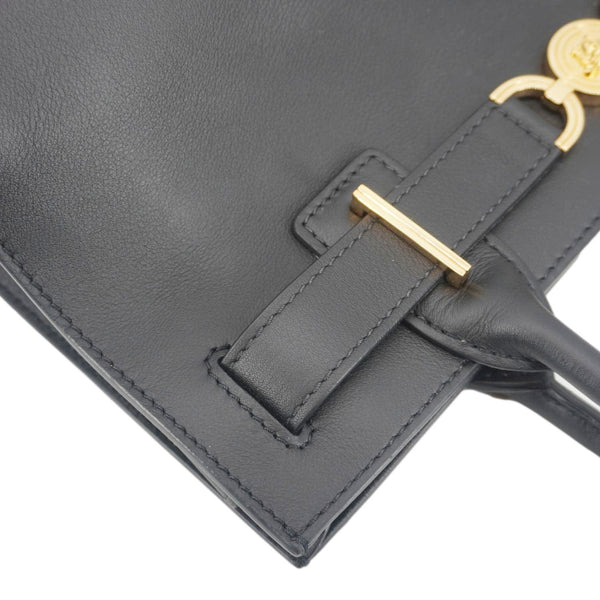 Versace Medusa '95 Smooth Leather Tote Bag Black