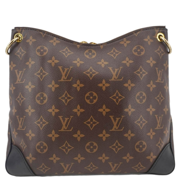 LOUIS VUITTON Odeon NM MM Monogram Canvas Shoulder Bag Black
