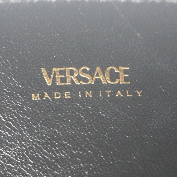 Versace Medusa '95 Smooth Leather Tote Bag Black