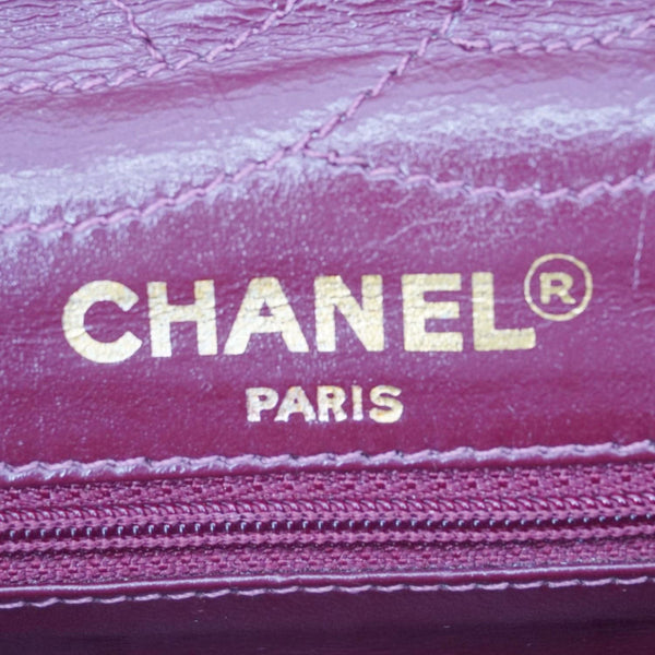 CHANEL Paris Two-Tone CC Logo Quilted Leather Shoulder Bag Black