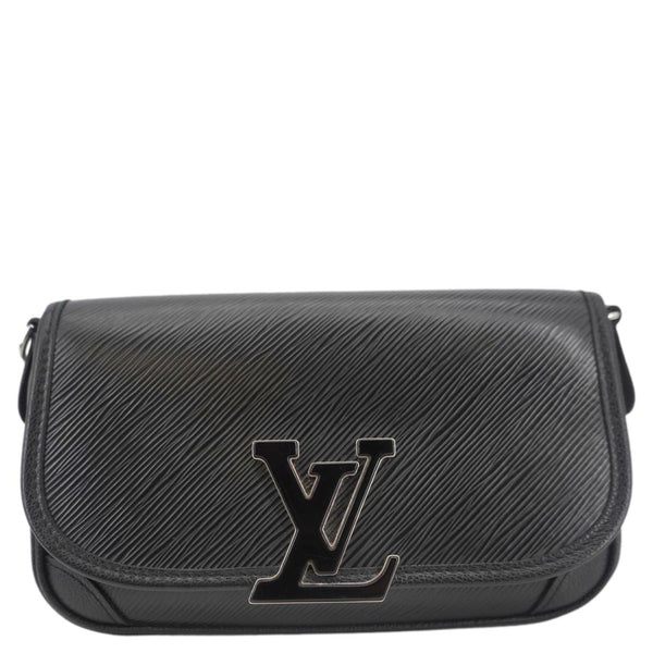 LOUIS VUITTON Buci Epi Leather Shoulder Bag Black