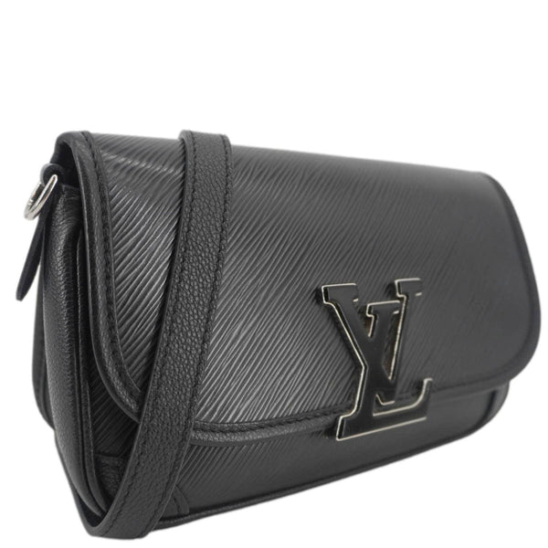 LOUIS VUITTON Buci Epi Leather Shoulder Bag Black