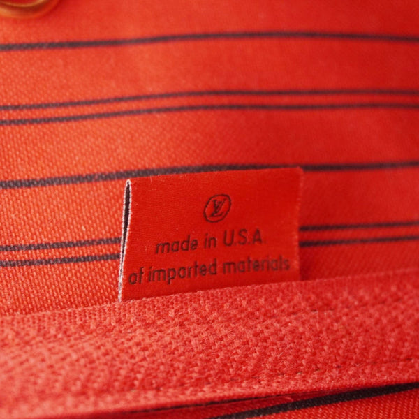 LOUIS VUITTON Neverfull MM Damier Ebene Shoulder Bag Brown