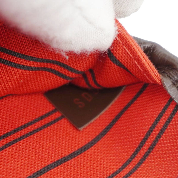 LOUIS VUITTON Neverfull MM Damier Ebene Shoulder Bag Brown