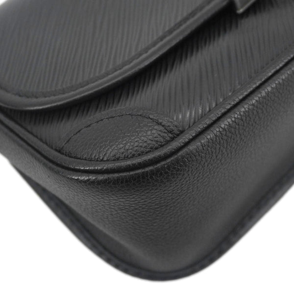 LOUIS VUITTON Buci Epi Leather Shoulder Bag Black