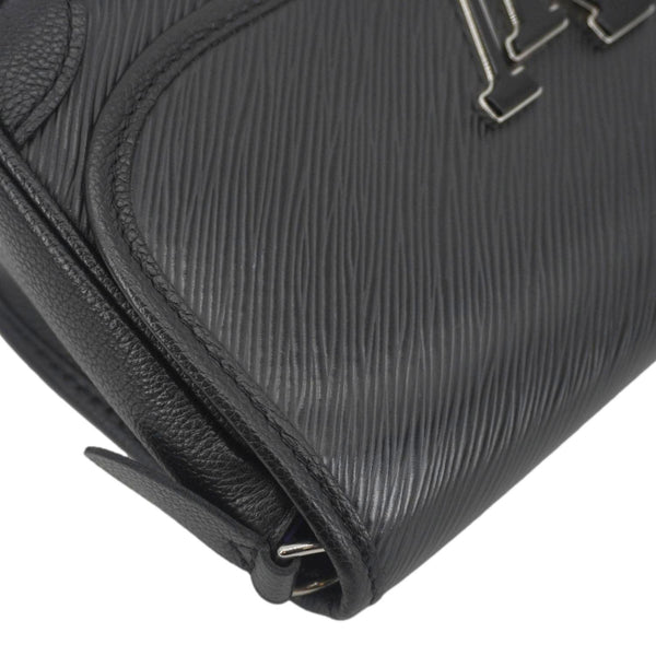 LOUIS VUITTON Buci Epi Leather Shoulder Bag Black