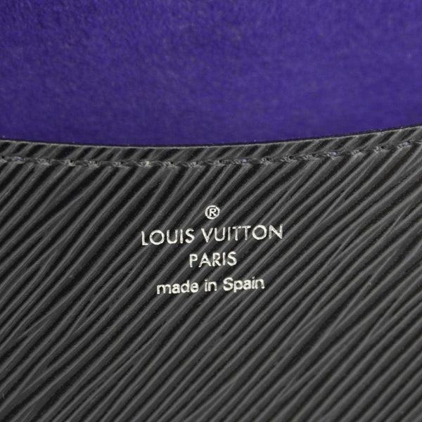 LOUIS VUITTON Buci Epi Leather Shoulder Bag Black