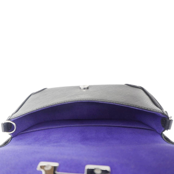 LOUIS VUITTON Buci Epi Leather Shoulder Bag Black