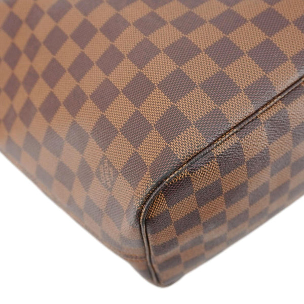 LOUIS VUITTON Neverfull MM Damier Ebene Shoulder Bag Brown