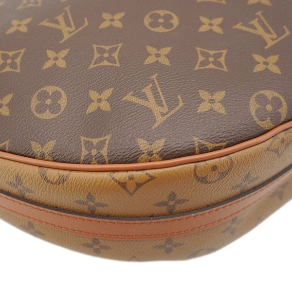 LOUIS VUITTON Loop Reverse Monogram Canvas Hobo Shoulder Bag Brown