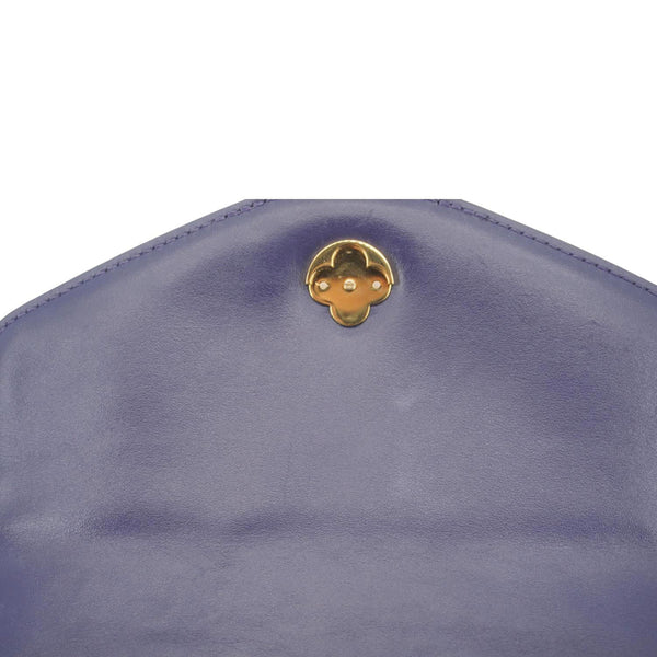 LOUIS VUITTON LV Pont 9 Calfskin Leather Shoulder Bag Navy Blue