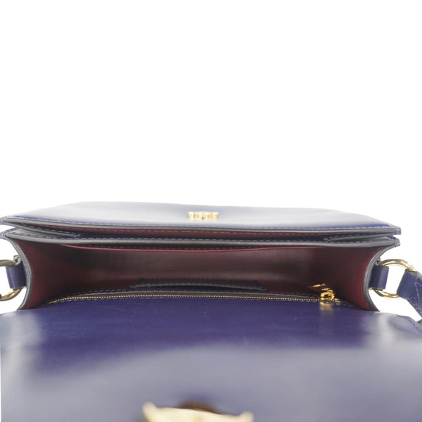 LOUIS VUITTON LV Pont 9 Calfskin Leather Shoulder Bag Navy Blue
