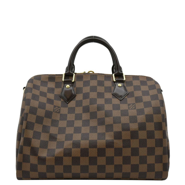 LOUIS VUITTON Speedy 30 Bandouliere Damier Ebene Shoulder Bag Brown
