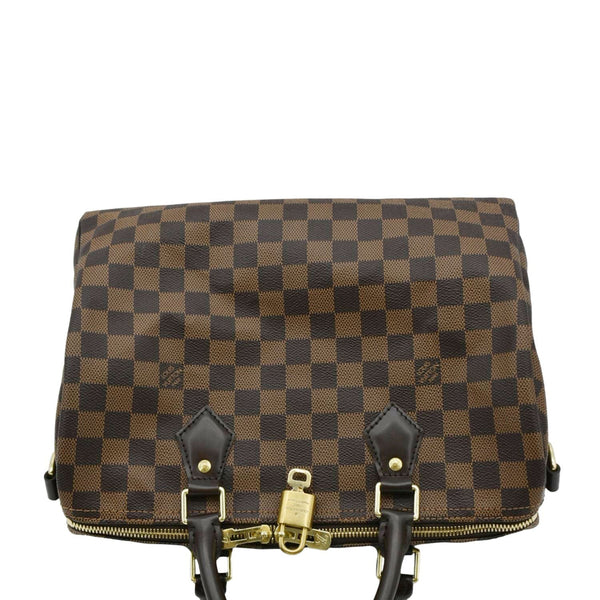 LOUIS VUITTON Speedy 30 Bandouliere Damier Ebene Shoulder Bag Brown