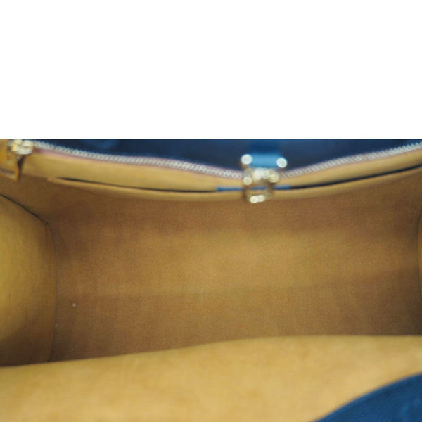 LOUIS VUITTON Onthego MM Giant Monogram Empreinte Leather Tote Bag Black