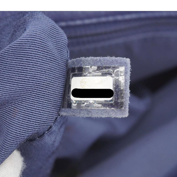 CHANEL 19 Flap Quilted Leather Chain Crossbody Bag Navy Blue