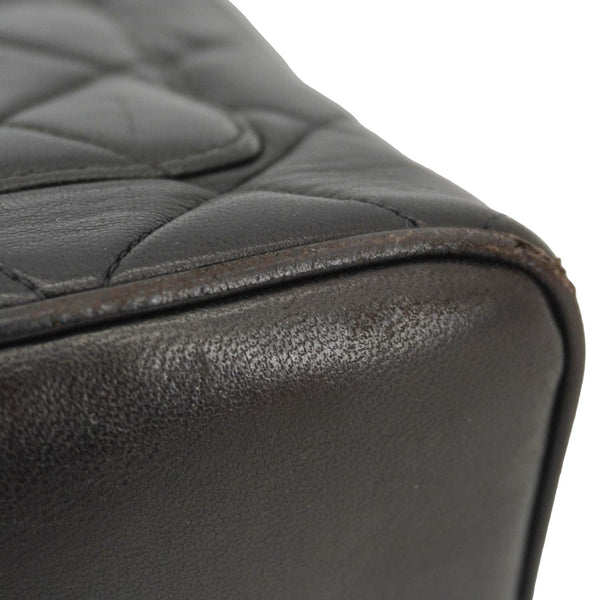 CHANEL Medallion Quilted Leather Tote Bag Black