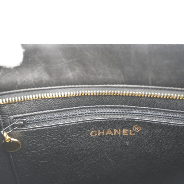 CHANEL Medallion Quilted Leather Tote Bag Black