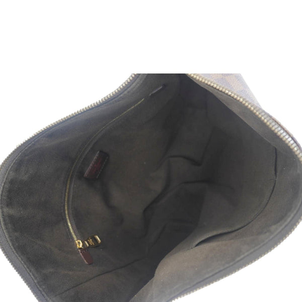 LOUIS VUITTON Portobello PM Damier Ebene Hobo Bag Brown