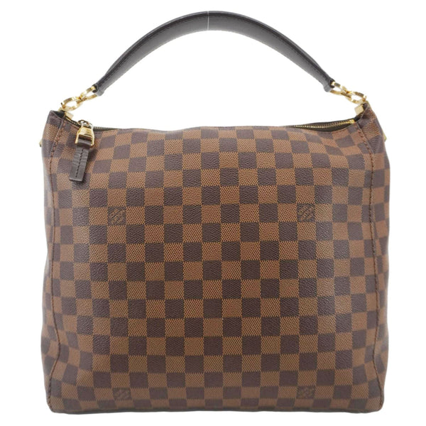 LOUIS VUITTON Portobello PM Damier Ebene Hobo Bag Brown