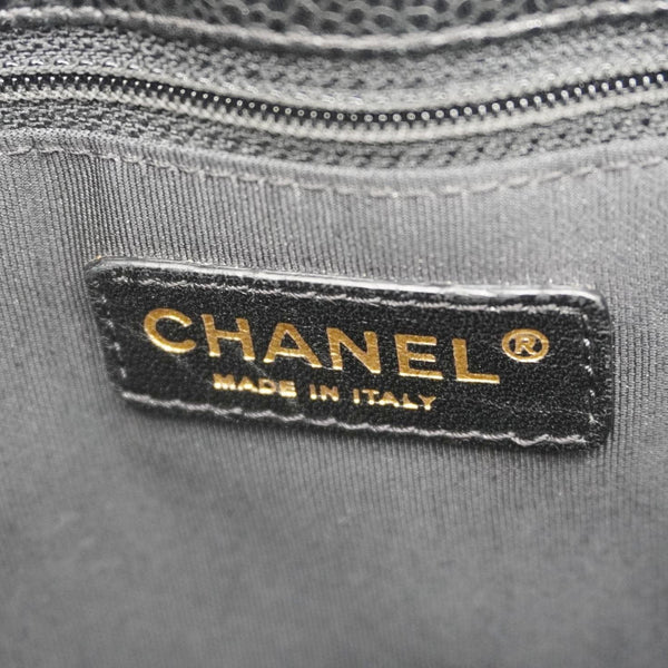 CHANEL Grand Shopping Quilted Leather Tote Bag Black