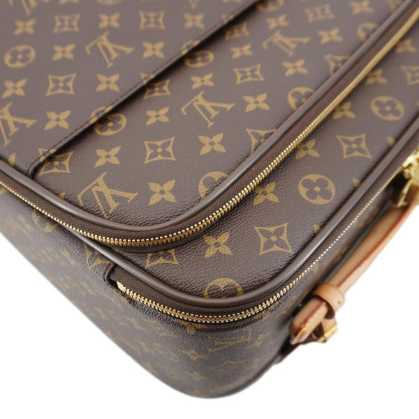 LOUIS VUITTON Pegase 55 Monogram Canvas Luggage Suitcase Travel Bag Brown