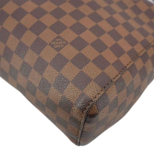 LOUIS VUITTON Portobello PM Damier Ebene Hobo Bag Brown