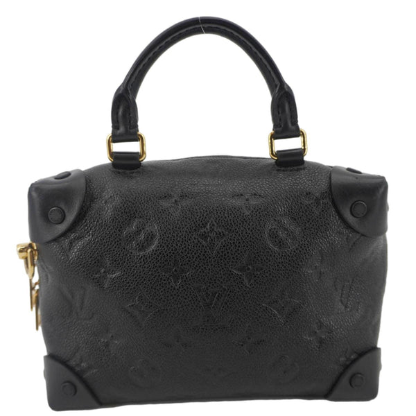 LOUIS VUITTON Petite Malle Souple Monogram Empreinte Shoulder Bag Black