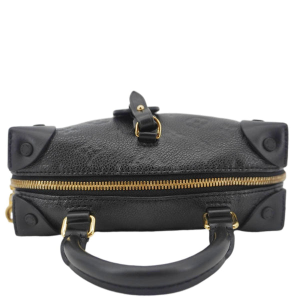 LOUIS VUITTON Petite Malle Souple Monogram Empreinte Shoulder Bag Black